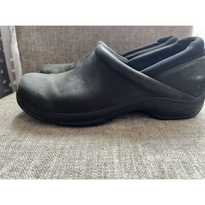 Dansko Womens Soft Leather Professional Clogs Black EU‎ 41 / US 10.5-11